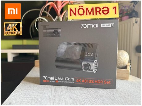 Videoqeydiyyatçı "Xiaomi 70mai A810S SUPER 4K" Videoqeydiyyatçı "Xiaomi 70mai A810S SUPER 4K"
