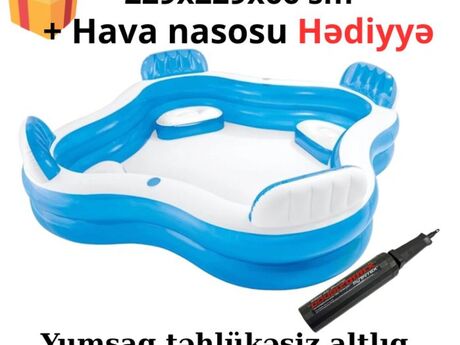Hovuz Intex 56475 229×229×66sm Hovuz Intex 56475 229×229×66sm
