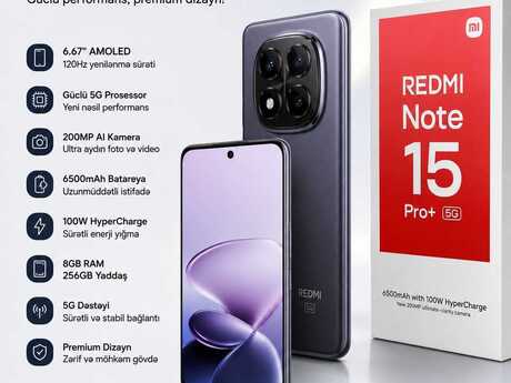 Xiaomi Redmi Note 15 Pro+ 5G Black 256GB/8GB