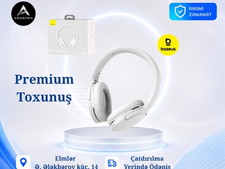 Baseus Encok D02 Pro White Bluetooth Qulaqlıq 