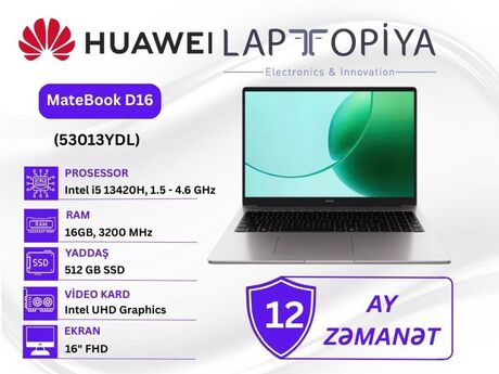 Noutbuk HUAWEI MateBook D16 (53013YDL)