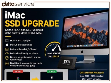 iMac SSD Upgrade / SSD dəyişimi iMac SSD Upgrade / SSD dəyişimi