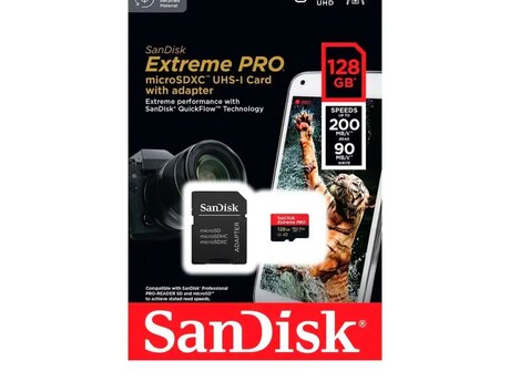 SanDisk 128GB Extreme PRO yaddaş kartı SanDisk 128GB Extreme PRO yaddaş kartı
