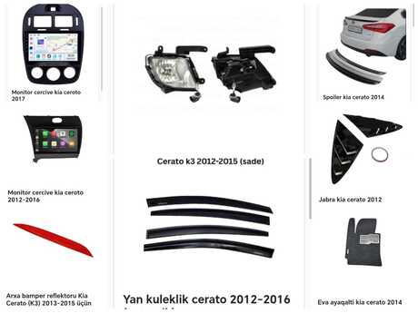 Kia Cerato aksesuarları