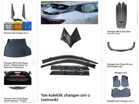 Changan Uni-Z aksesuarları