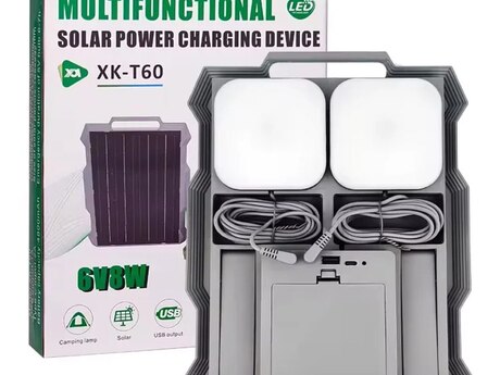XK-T60 günəş enerjili şarj və işıqlandırma dəsti