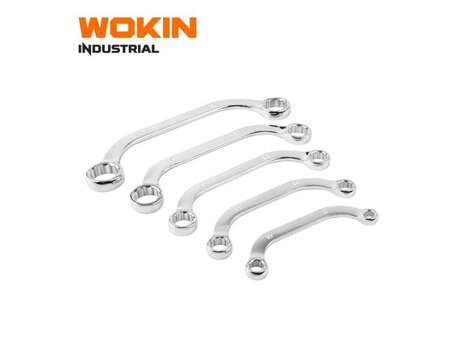 W152005 WOKIN 5 parçalı c tipli iki tərəfli halqalı açar dəsti