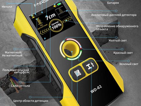Fnirsi WD-02 – Divarda Kabel və Metal Tapan Detektor