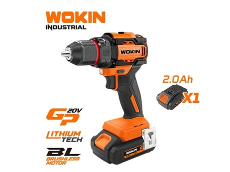 WOKIN akkumulyatorlu drel kömürsüz 20v li-ion