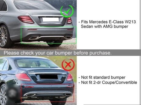 Mercedes W213 3.5 AMG line 2016-2019 diffuzoru