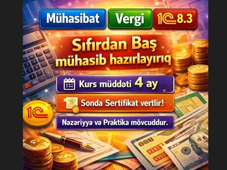 1C mühasibat kursları fərdi dərslər
