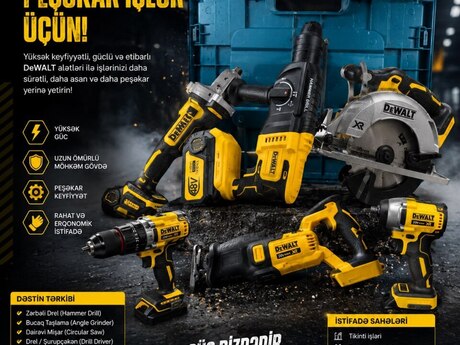 Peşəkar alət dəsti DEWALT 6-si 1-də 