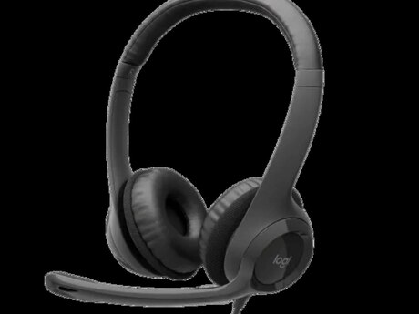 LOGITECH corded USB headset H390 EMEA black