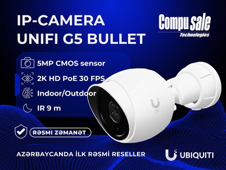Ubiquiti UniFi G5 Bullet - 2K HD PoE outdoor IP kamera