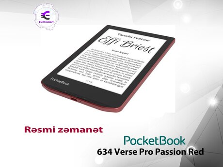 Elektron kitab PocketBook 634 Verse Pro Passion Red (PB634-3-WW)