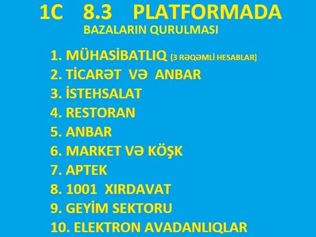 1C proqramının yazılması