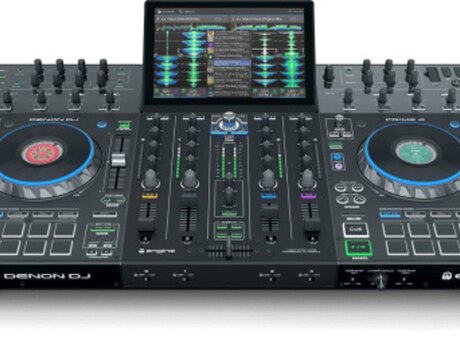 Denon DJ PRIME 4+ XEU Professional 4-Deck DJ Media Player and Mixer