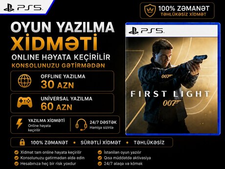 007 Frist Light PS5 (Oyunun yazılması)