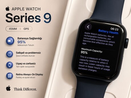 Apple Watch Series 9 Steel Silver 45mm