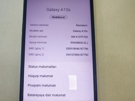 Samsung Galaxy A10s Blue 32GB/2GB