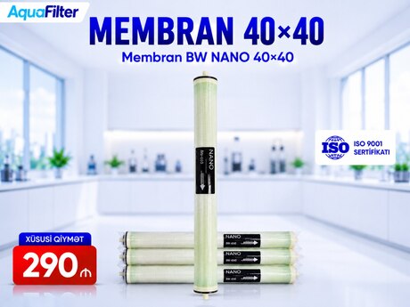 Su filteri membranı Nano 40x40