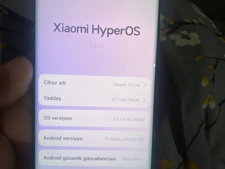 Xiaomi 13 Lite Black 256GB/8GB
