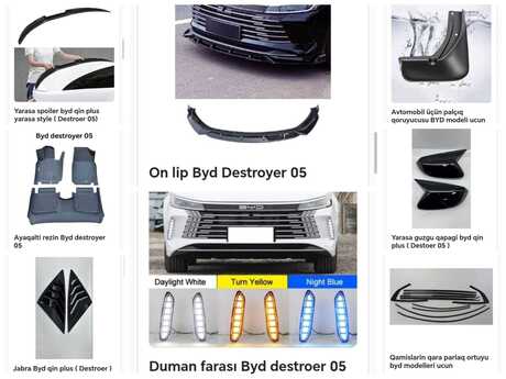 BYD Destroyer 05 aksesuarları BYD Destroyer 05 aksesuarları