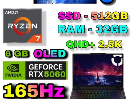 Lenovo LEGION 5 15AHP10 OLED RTX 5060 8 GB Gaming 
