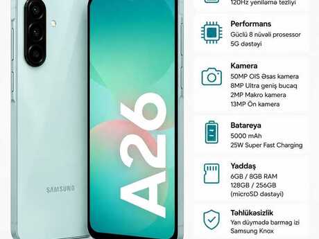 Samsung Galaxy A26 5G Mint 256GB/8GB