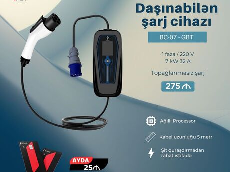 Elektromobil şarj cihazı BC-03 7 kW 32 A