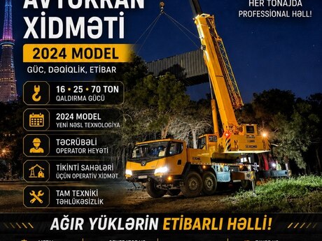 Avtokran, XCMG 25T-16T-70T, 2024 il
