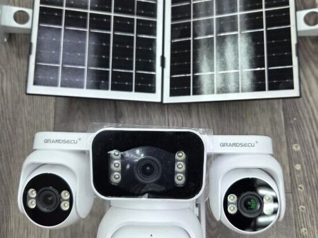 4G solar günəş panelli 4 kamera 12MP/4K 64GB 4G solar günəş panelli 4 kamera 12MP/4K 64GB