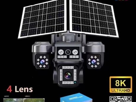 4G solar günəş panelli 4 kamera 12MP/4K 64GB 4G solar günəş panelli 4 kamera 12MP/4K 64GB