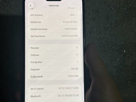 Apple iPhone 15 Plus Black 128GB/6GB