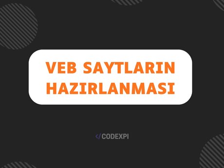 Veb saytların hazırlanması