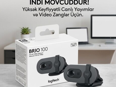 Logitech Brio 100 Full HD Webcam Graphite