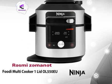 Multibişirici Ninja Foodi Multi Cooker 1 Lid OL550EU Multibişirici Ninja Foodi Multi Cooker 1 Lid OL550EU