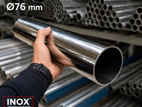 Paslanmayan Boru Diametr 76 /2 mm