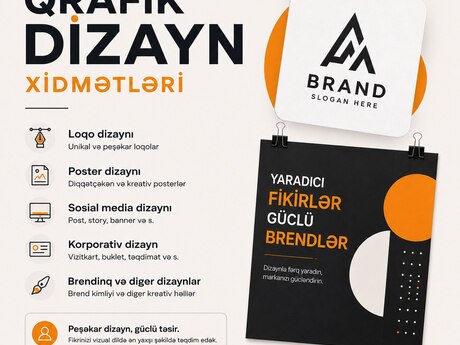 Qrafik dizayner işi axtarıram