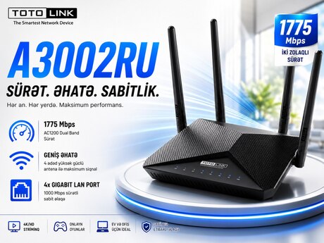 Wi-Fi router TOTOLINK A3002RU 