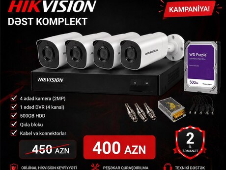 "Hikvision" kamera və DVR avadanlıqları