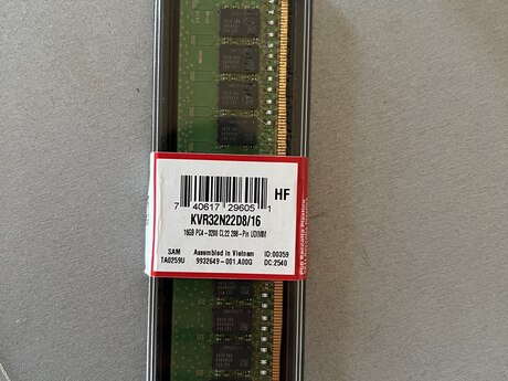 DDR 4 Kingiston Orginal 16 GB Ram