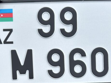 99-M-960 motosiklet qeydiyyat nişanı itib