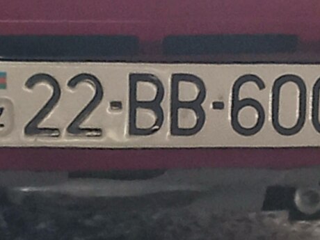 Avtomobil qeydiyyat nişanı - 22-BB-600 Avtomobil qeydiyyat nişanı - 22-BB-600