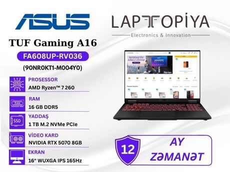 ASUS TUF Gaming A16 FA608UP-RV036 90NR0KT1-M004Y0 ASUS TUF Gaming A16 FA608UP-RV036 90NR0KT1-M004Y0