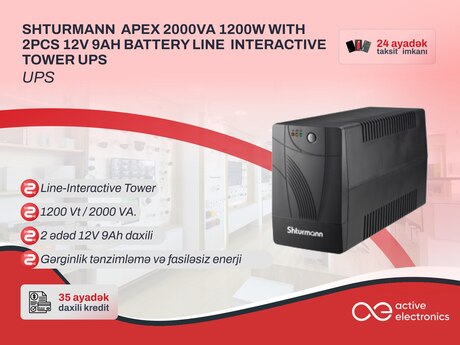 UPS SHTURMANN APEX 2000VA 1200W