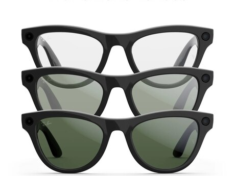 Meta Wayfarer Gen 2 Shiny Black/Green Transitions