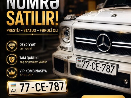 Avtomobil qeydiyyat nişanı - 77-CE-787 Avtomobil qeydiyyat nişanı - 77-CE-787