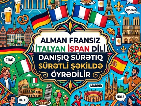 Alman, İtalyan, İspan, Fransız dili kursları