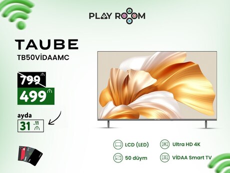 Televizor Taube 50 Smart TV (TB50VİDAAMC) Televizor Taube 50 Smart TV (TB50VİDAAMC)